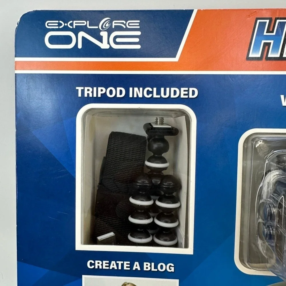 Explore One HD Action Camera WiFi Waterproof Case 8GB Micro SD Card and Tripod